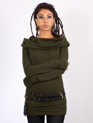 Dámské Svetr Toonzshop Chryzalide Sweater Zelene | 2937LTBNJ