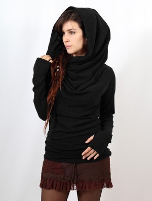 Dámské Svetr Toonzshop Kali Cowl Neck Sweater Černé | 8572EKZTW