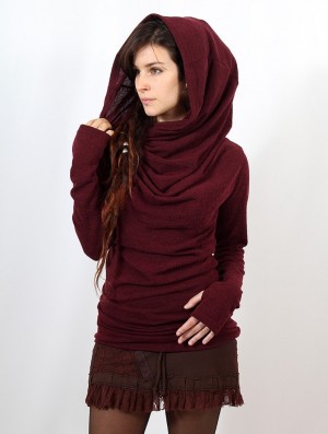 Dámské Svetr Toonzshop Kali Cowl Neck Sweater Wine | 5839ZNQPK