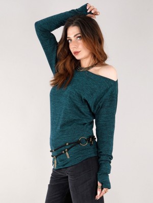 Dámské Svetr Toonzshop Kayäaz Batwing Sleeve Sweater Blankyt | 7106ACNQB