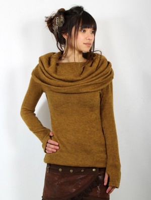 Dámské Svetr Toonzshop Mantra Big Collar Sweater Rusty | 6543IMQFB