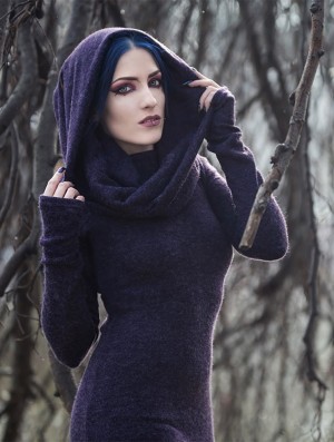 Dámské Svetr Toonzshop Mantra Big Collar Sweater Fialové | 8570XOZUS