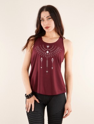 Dámské Tílko Toonzshop Amonet Printed Tank Top Stříbrné | 9871XFQWR