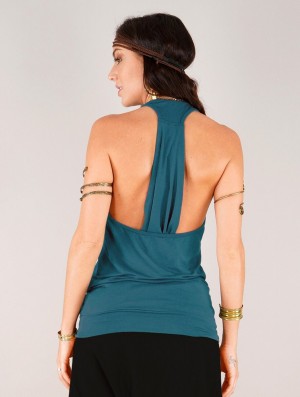 Dámské Tílko Toonzshop Bröna Tank Top Teal | 0259SVXTI