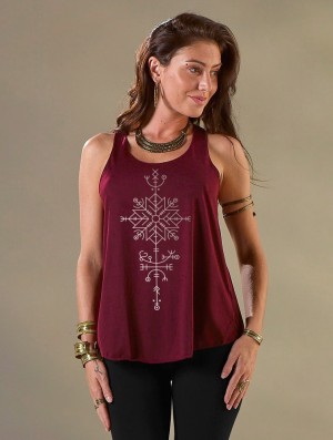 Dámské Tílko Toonzshop Freyja Printed Tank Top | 7386OHZMC