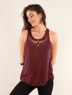 Dámské Tílko Toonzshop Sitaara Printed Tank Top Zlaté | 7854RVXCO