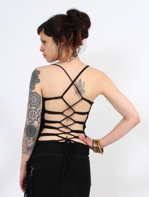 Dámské Topy Toonzshop Agun Top Černé | 6804HMEAI