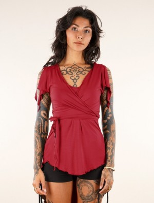 Dámské Topy Toonzshop Chainat Tunic Top Červené | 0923HQADJ