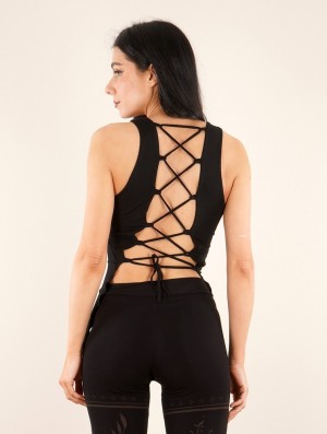 Dámské Topy Toonzshop Ithlinne Sleeveless Top Černé | 6945PHXGI