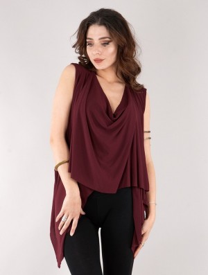 Dámské Topy Toonzshop Kihiko Top Wine | 3967WTBPJ