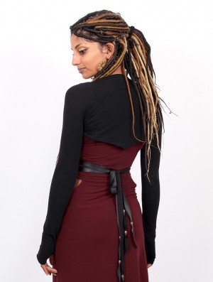 Dámské Topy Toonzshop Kiyyö Bolero Černé | 1563YEKCH