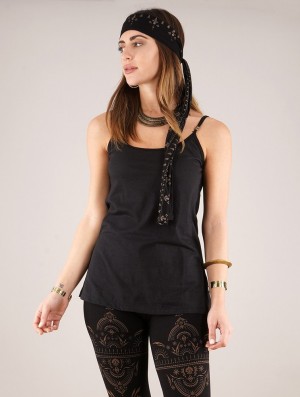 Dámské Topy Toonzshop Lamaî Headband Černé | 2861RTFME