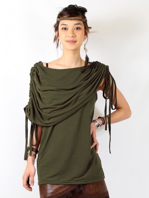 Dámské Topy Toonzshop Liko Top Zelene | 3482GULTD