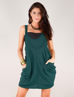 Dámské Topy Toonzshop Palani Sleeveless Tunic Teal | 3954WTKID