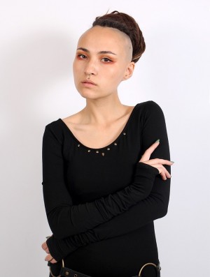 Dámské Topy Toonzshop Tchaïka Long Sleeve Top Černé | 5326NLCWT