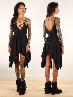 Dámské Topy Toonzshop Topäaz Loose And Reversible Strappy Tunic Černé | 4819POMZX