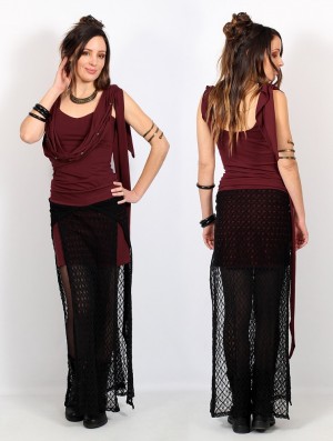 Dámské Topy Toonzshop Yükäa Top Wine | 5849IDWKX