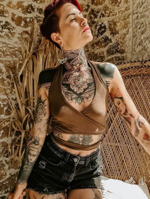 Dámské Topy Toonzshop Zuma Crop Top Taupe | 4136MRATU
