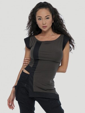 Dámské Tunic Toonzshop Venus Tunic Zelene Černé | 2457LGFRT