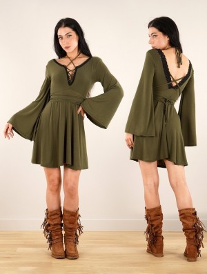 Dámské Šaty Toonzshop Bohemian Dress "Orphée" Zelene | 9530GDWUS