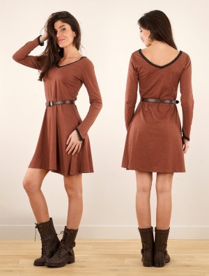 Dámské Šaty Toonzshop Bohemian Dress "Proserpine" Sienna | 3421GSZCV