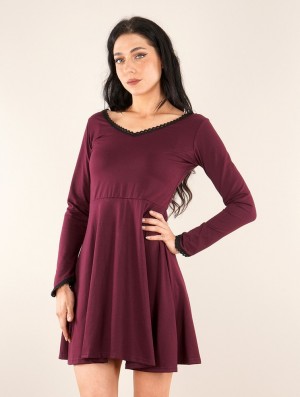 Dámské Šaty Toonzshop Bohemian Dress "Proserpine" Wine | 2371AFELQ
