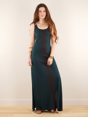 Dámské Šaty Toonzshop Electra Umbas Printed Long Split Strappy Dress Blankyt | 3028QDZML