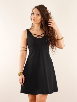 Dámské Šaty Toonzshop Full Moon Reversible Dress Černé | 9562ATVPF