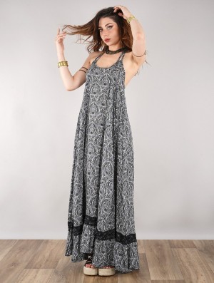Dámské Šaty Toonzshop Gaia Long Dress Černé | 3528HATYX