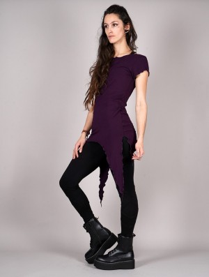 Dámské Šaty Toonzshop Himaskhalan Tunic Tmavě Fialové | 5301VWYNH