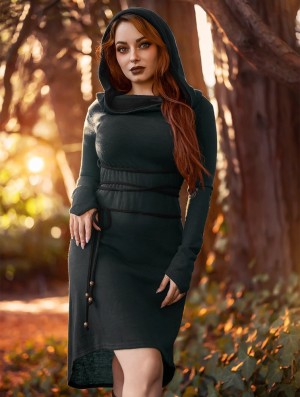 Dámské Šaty Toonzshop Käliskä Sweater Dress Blankyt Černé | 5178JAPVB