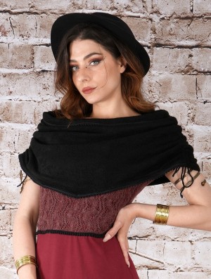 Dámské Šaty Toonzshop Koöna Large Snood Collar Černé | 6429NMDPC