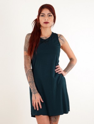 Dámské Šaty Toonzshop Lotus Vairë Printed Sleeveless Short Dress Blankyt | 0216GOLSJ