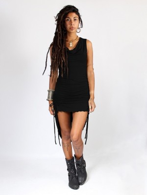 Dámské Šaty Toonzshop Lychandra Long Dress Černé | 6592UAEYN