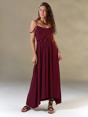 Dámské Šaty Toonzshop Massaläa Long Dress Wine | 1376RZPWE