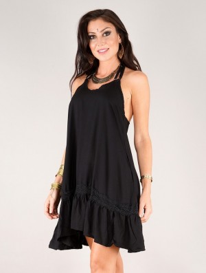 Dámské Šaty Toonzshop Maya Bare Back Short Dress Černé | 3146FOEMG