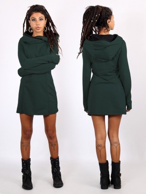Dámské Šaty Toonzshop Myäa Sweatshirt Dress Peacock teal | 2714YFDPS