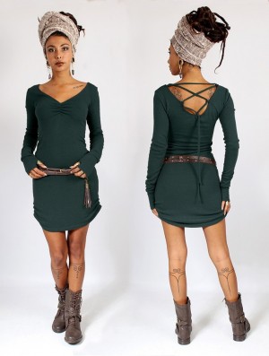 Dámské Šaty Toonzshop Nikkäa Sweater Dress Tmavě | 7123QUVJC