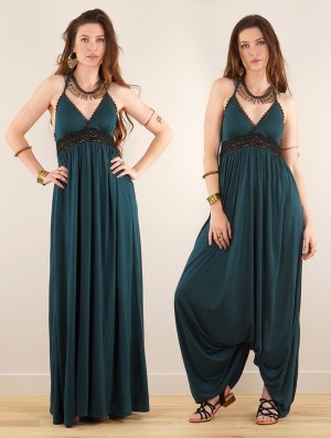 Dámské Šaty Toonzshop Nolofinwe Strappy Bare Back Long Dress And Harem Pant Overalls Blankyt | 6430GIFXL