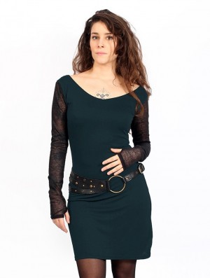 Dámské Šaty Toonzshop Oneïssa Long Sleeved Dress Tmavě Černé | 2964RSECG