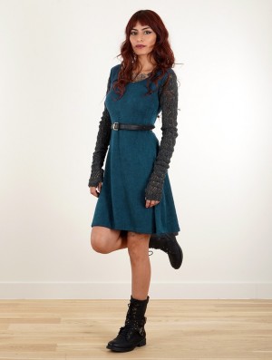 Dámské Šaty Toonzshop Oroshï Crochet Sleeve Sweater Dress Blankyt | 7142GNKIV