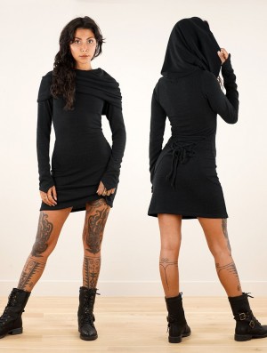 Dámské Šaty Toonzshop Shaë Sweater Dress Černé | 0189MXPDH