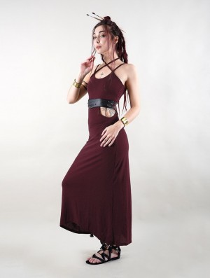 Dámské Šaty Toonzshop Sheherazade Long Dress Wine | 0895DMTUK