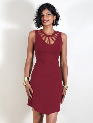 Dámské Šaty Toonzshop Sumatra Bare Back Dress Wine | 5672LIJGX