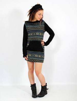 Dámské Šaty Toonzshop Suwanna Pirun Sweater Dress Černé | 6093IGOFL