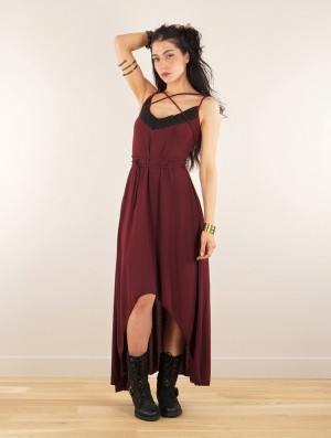 Dámské Šaty Toonzshop Topäaz Loose Strappy Long Dress Wine | 3524VNHAY