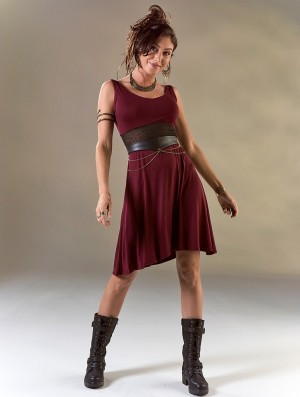 Dámské Šaty Toonzshop Wakäa Sleeveless Short Dress Wine | 2018CWJAF