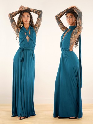 Dámské Šaty Toonzshop Wakiza Long Infinity Dress Blankyt | 6324IHLZU