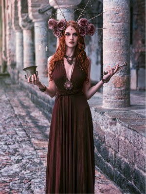 Dámské Šaty Toonzshop Wakiza Long Infinity Dress Hnědé | 6083KNDEV