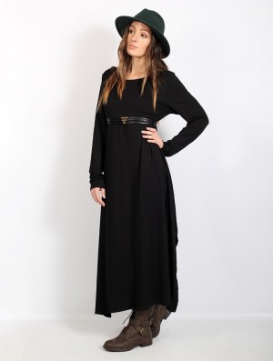 Dámské Šaty Toonzshop Wasilah Long Sweater Dress Černé | 3217ODAWT